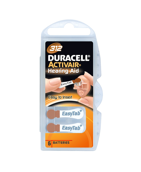 Duracell A312/DA312/ZL312 | Zinc air cells | 6 pc(s)