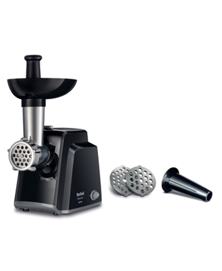 TEFAL | Meat mincer | NE105838 | Black | 1400 W | Number of speeds 1 | Throughput (kg/min) 1.7 | The set includes 3 stainless st
