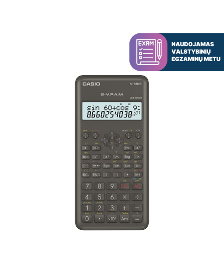 Mokslinis skaičiuotuvas CASIO FX-82MS, 85 x 157 x 23,2 mm