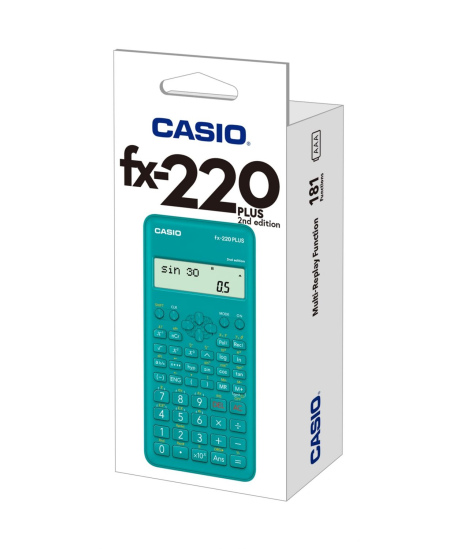 Mokslinis skaičiuotuvas CASIO FX-220 PLUS II, 78 x 155 x 19.5 mm