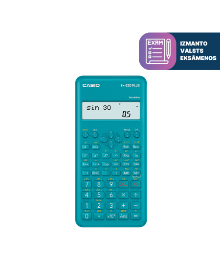 Mokslinis skaičiuotuvas CASIO FX-220 PLUS II, 78 x 155 x 19.5 mm