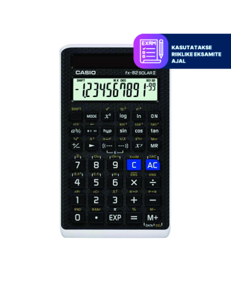 Mokslinis skaičiuotuvas CASIO FX-82Solar II, 19 x 70 x 121 mm