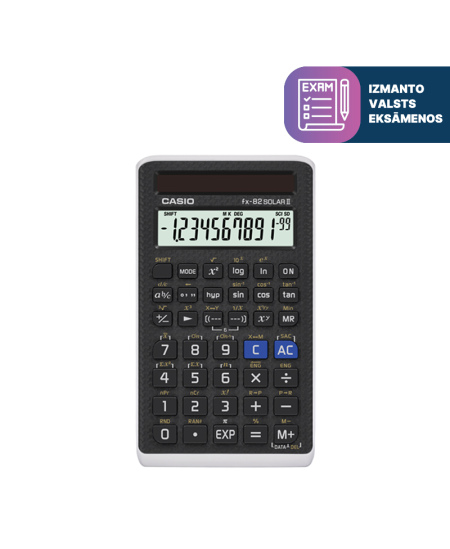 Mokslinis skaičiuotuvas CASIO FX-82Solar II, 19 x 70 x 121 mm