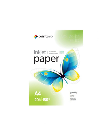 ColorWay PrintPro Photo Paper, 20 sheets | High Glossy | 180 g/m² | A4
