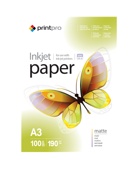 ColorWay PrintPro Photo Paper, 100 sheets | Matte | 190 g/m² | A3