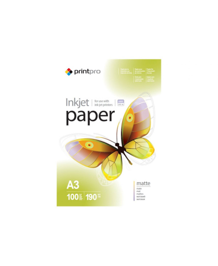 ColorWay PrintPro Photo Paper, 100 sheets | Matte | 190 g/m² | A3