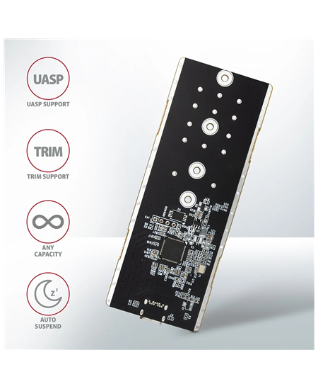 AXAGON External USB-C 3.2 Gen 2 metal box for M.2 NVMe SSDs | EEM2-GTR