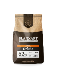 Juodas šokoladas BLANXART, Gracia 62 %, 1 kg