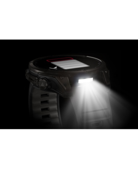 Garmin Fenix 8 Išmanusis laikrodis 47 mm AMOLED Sapphire,Carbon grey DLC,Black/Pebble grey sil. band