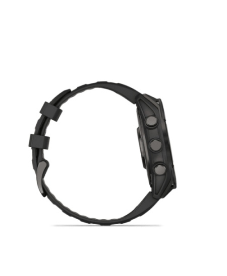Garmin Fenix 8 Išmanusis laikrodis 47 mm AMOLED Sapphire,Carbon grey DLC,Black/Pebble grey sil. band