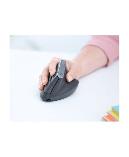 Logitech | Ergonomic Mouse | MX VERTICAL | Wireless | USB, Bluetooth | Graphite