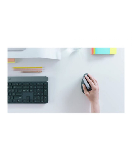 Logitech | Ergonomic Mouse | MX VERTICAL | Wireless | USB, Bluetooth | Graphite