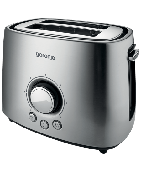 Gorenje | Toaster | T1000E | Power 1000 W | Number of slots 2 | Housing material  Metal | Stainless Steel