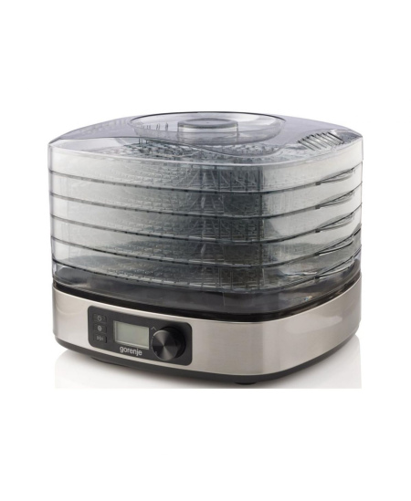 Gorenje | Food Dryer | FDK500DE | Power 380 W | Number of trays 5 | Temperature control | Integrated timer | Stainless steel