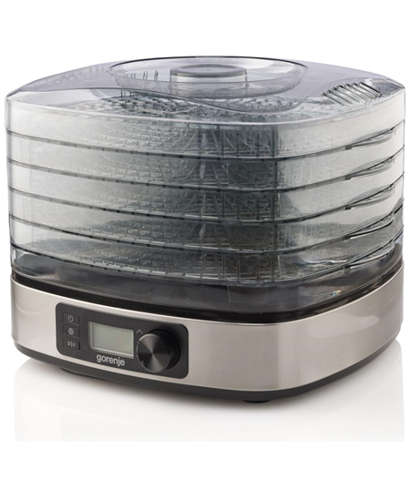 Gorenje | Food Dryer | FDK500DE | Power 380 W | Number of trays 5 | Temperature control | Integrated timer | Stainless steel