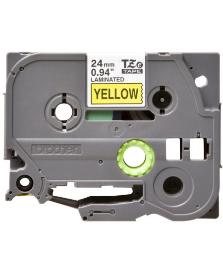 Brother TZe-651 (TZE651) Laminuotos ženklinimo juostos kasetė, Black on Yellow 24mm, 8m