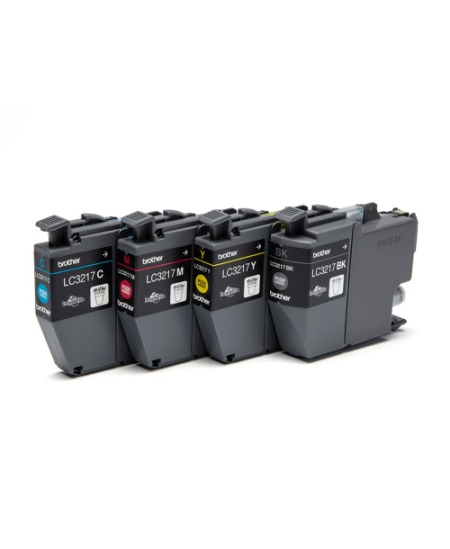 Brother LC3217 (LC3217VALDR) Rašalinių kasečių komplektas, Juoda, žydra, purpurinė, geltona
