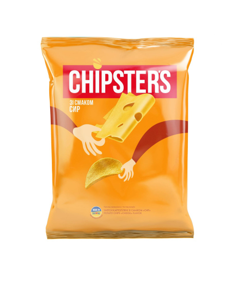 Bulvių traškučiai CHIPSTER'S, sūrio skonio, 60 g