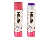 Pieštukiniai klijai MILAN Flowicorn, 21 g, išnykstančios violetinės spalvos