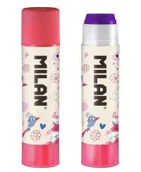 Pieštukiniai klijai MILAN Flowicorn, 21 g, išnykstančios violetinės spalvos