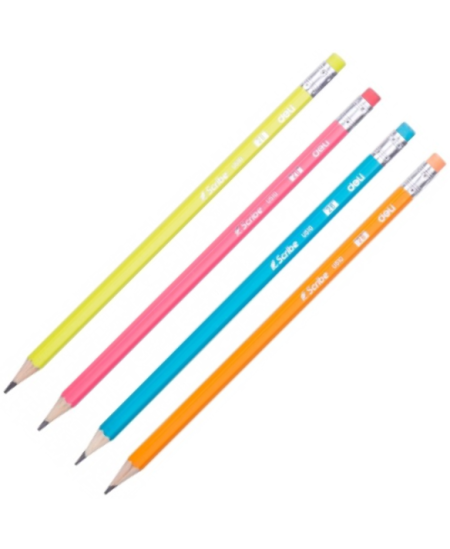 Pieštukas DELI su trintuku, padrožtas, 2B