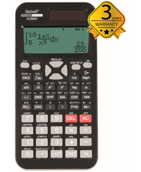 Mokslinis skaičiuotuvas Rebell SC2080S, patvirtintas egzaminų centro