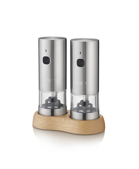 Caso Salt and Pepper Grinder | SpiceDuo | Electric | Housing material Stainless steel | Lithium