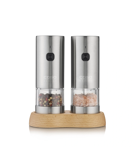 Caso Salt and Pepper Grinder | SpiceDuo | Electric | Housing material Stainless steel | Lithium