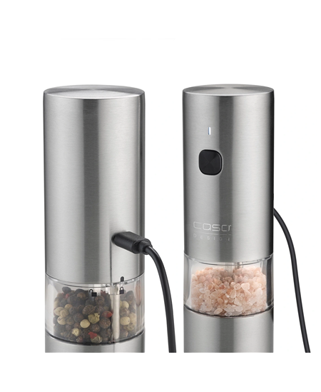 Caso Salt and Pepper Grinder | SpiceDuo | Electric | Housing material Stainless steel | Lithium