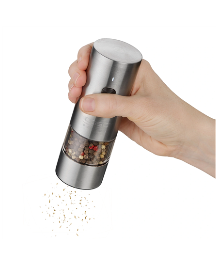Caso Salt and Pepper Grinder | SpiceDuo | Electric | Housing material Stainless steel | Lithium