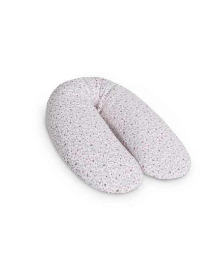 CebaBaby maitinimo pagalvė dżersej multi, lapeliai mėlyni rožiniai