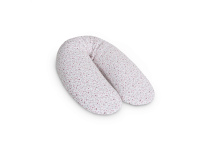 CebaBaby maitinimo pagalvė dżersej multi, lapeliai mėlyni rožiniai