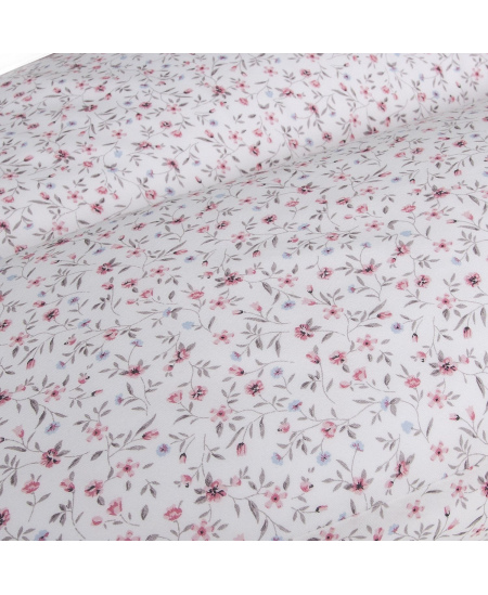 CebaBaby maitinimo pagalvė dżersej multi, lapeliai mėlyni rožiniai