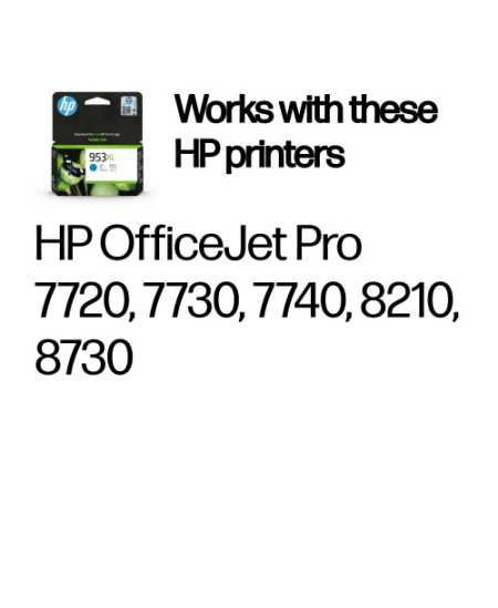 HP 953XL (F6U16AE) Rašalinė kasetė, Žydra