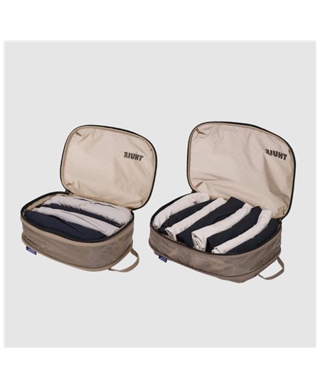 Thule Compression Cube Set, Small/Medium | Packing Cube | Gentle Beige