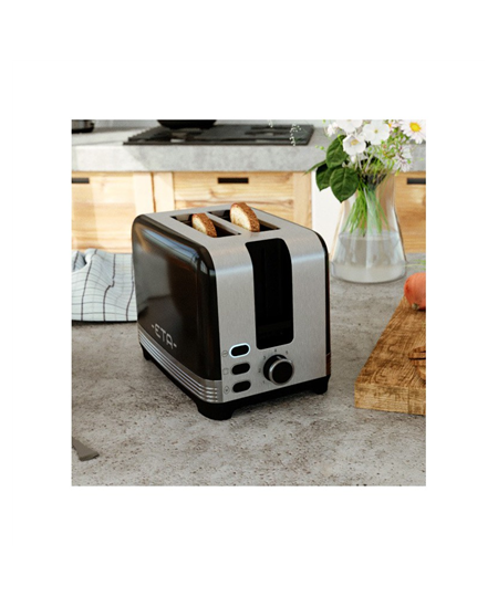 ETA Storio Toaster ETA916690020 Power 930 W, Housing material Stainless steel, Black