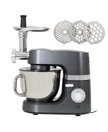 Adler Planetary Food Processor AD 4221 1200 W, Bowl capacity 7 L, Number of speeds 6, Meat mincer, Steel