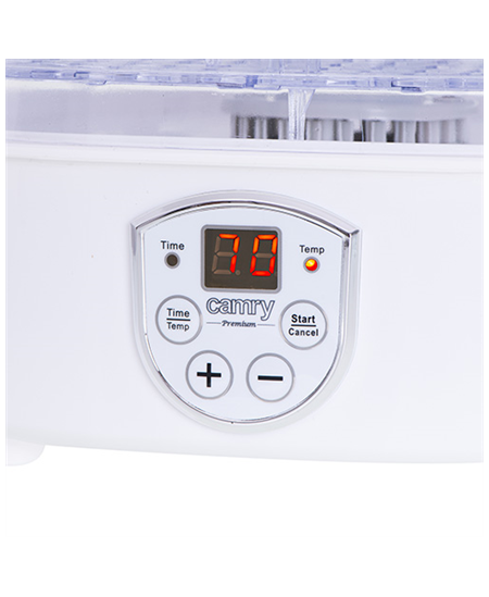 Camry Food Dehydrator CR 6659 Power 240 W, Number of trays 5, Temperature control, Integrated timer, White