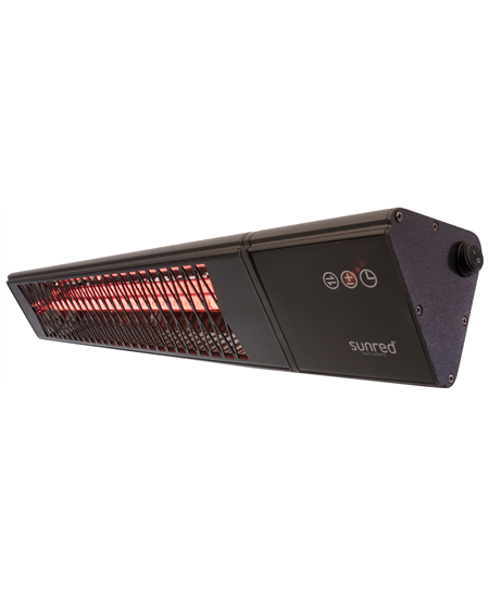 SUNRED | Heater | PRO25W-SMART, Triangle Dark Smart Wall | Infrared | 2500 W | Black | IP55