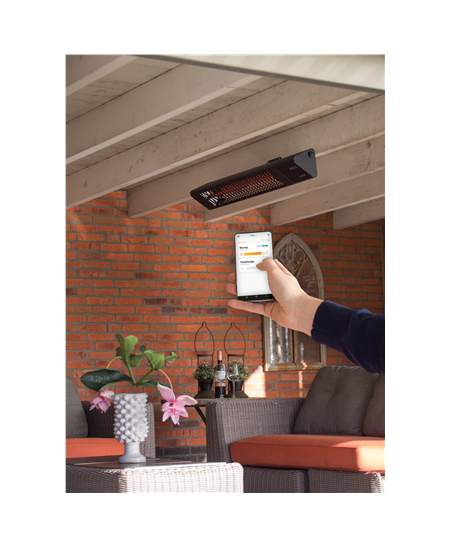 SUNRED | Heater | PRO25W-SMART, Triangle Dark Smart Wall | Infrared | 2500 W | Black | IP55