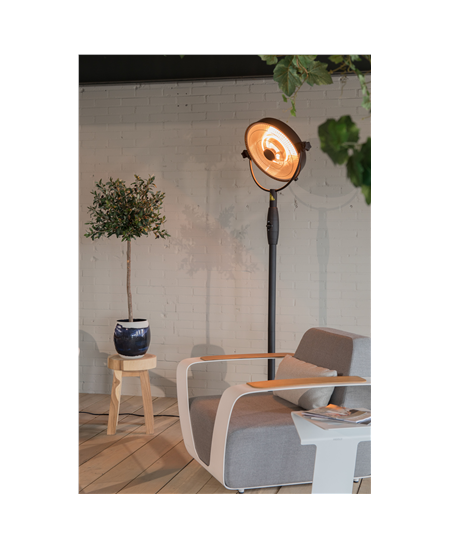 SUNRED | Heater | RSS16, Retro Bright Standing | Infrared | 2100 W | Black | IP54