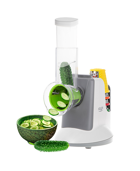 Adler | Vegetable Slicer | AD 4815 | White/Grey | 150 W