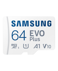 Samsung | MicroSD Card | EVO Plus | 64 GB | microSDXC Memory Card | Flash memory class U1, V10, A1