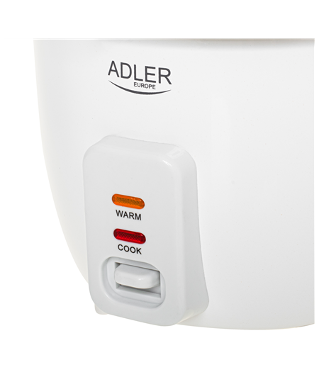 Adler Rice Cooker | AD 6418 | 300 W | 0.6 L | Number of programs 2 | White
