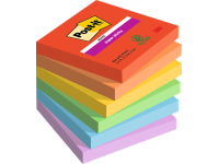 Itin lipnūs lapeliai POST-IT Playful Colour, 76x76 mm, 6 x 90 lapelių