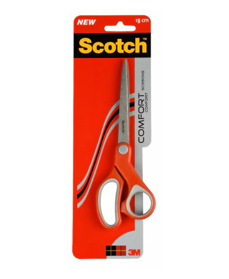 Titaninės žirklės SCOTCH Comfort Red, 20 cm