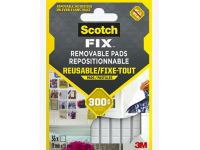 Montavimo kvadratėliai SCOTCH, dvipusiai, minkšti, nuimami, 11 x 15 mm, 36 vnt.