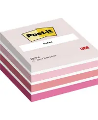 Lipnių lapelių kubas Post-it® Pink Pastel, 76x76 mm, 450 lapelių