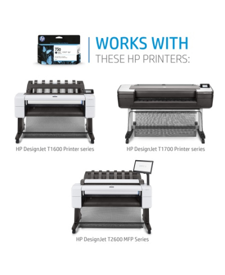 HP 730 (P2V63A) Rašalinė kasetė, Purpurinė (SPEC)