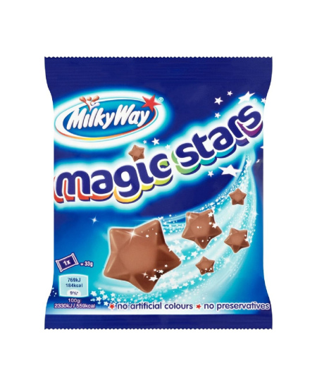 Šokoladiniai saldainiai MILKY WAY, Magic stars, 33g